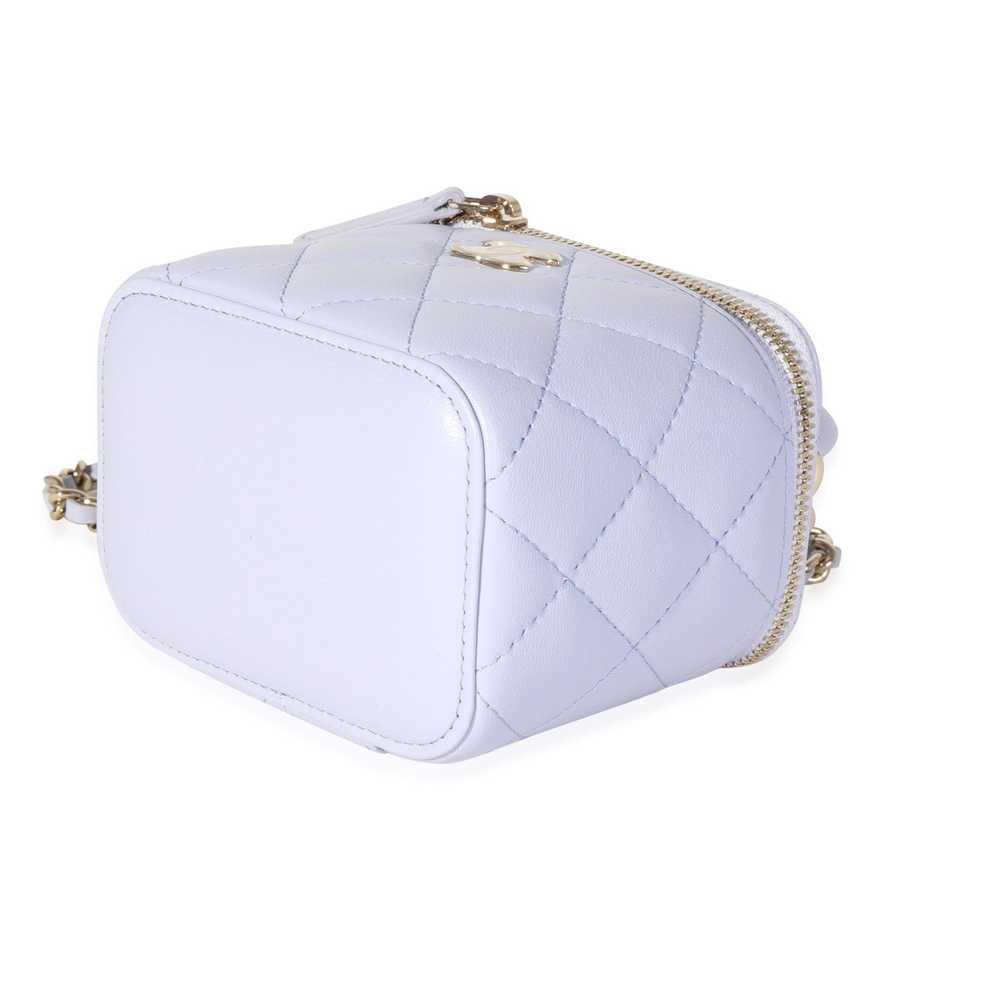 Chanel Chanel Lavender Lambskin Vanity Bag with C… - image 5