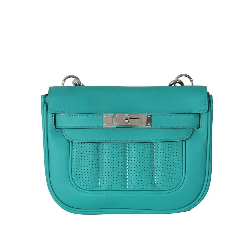 Hermes Hermès Swift Bleu Paon Mini Berline 21 - image 1