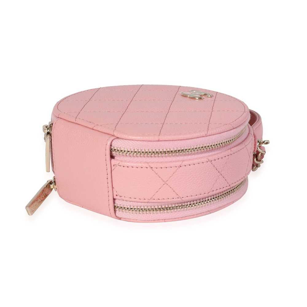 Chanel Chanel Pink Quilted Caviar Handle With Car… - image 7