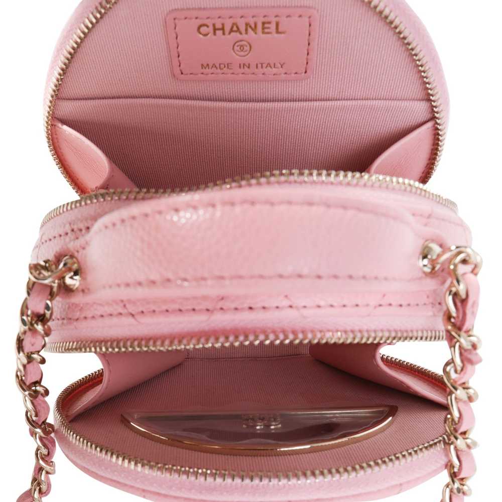 Chanel Chanel Pink Quilted Caviar Handle With Car… - image 8