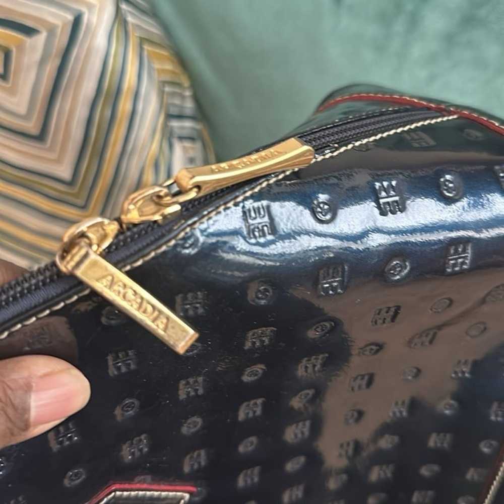 Arcadia Patent Leather Satchel handbag - image 6