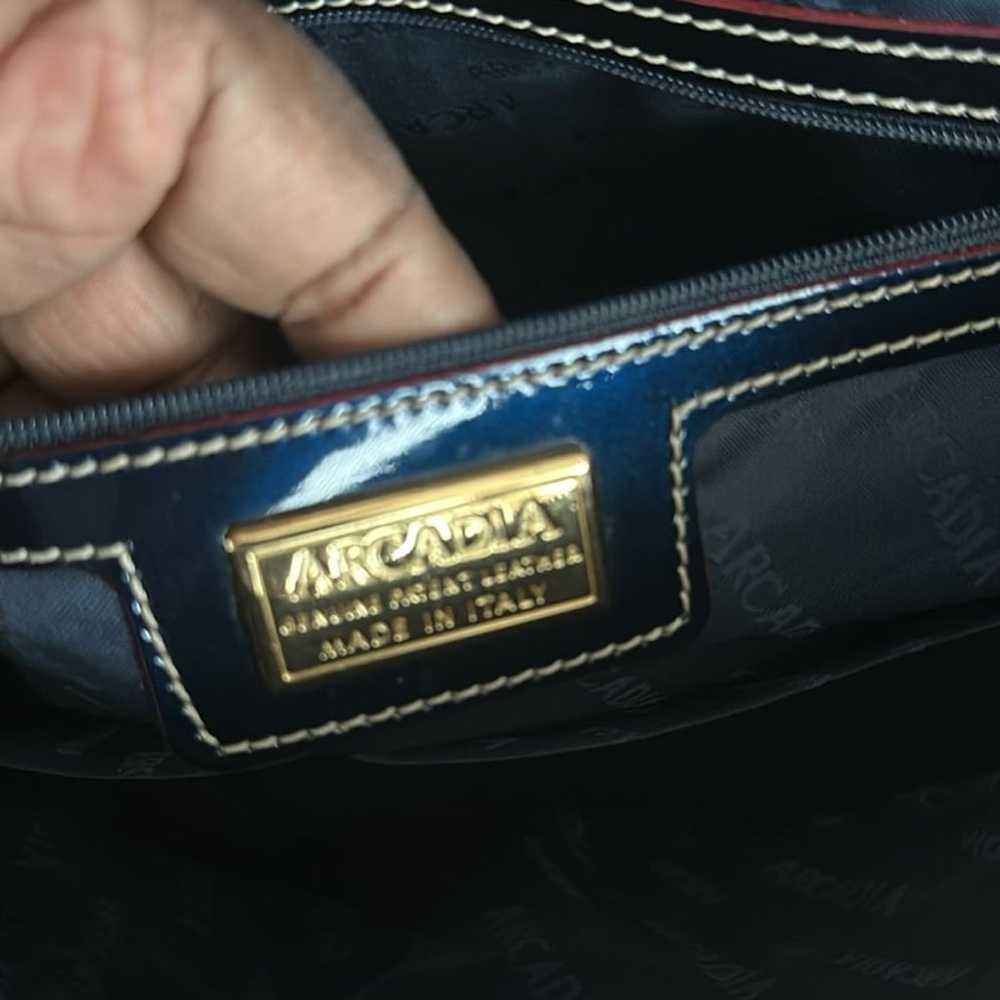 Arcadia Patent Leather Satchel handbag - image 7