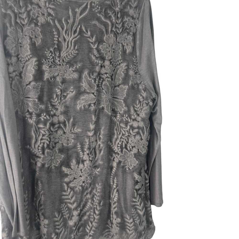 Other Soft Surroundings Women Large Grey Floral A… - image 6