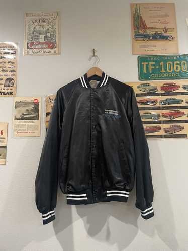 Auburn Sportswear × Vintage Satin Bomber Jacket