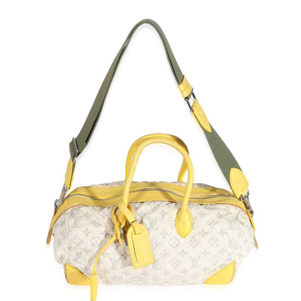 Louis Vuitton Louis Vuitton Jaune Monogram Denim … - image 4