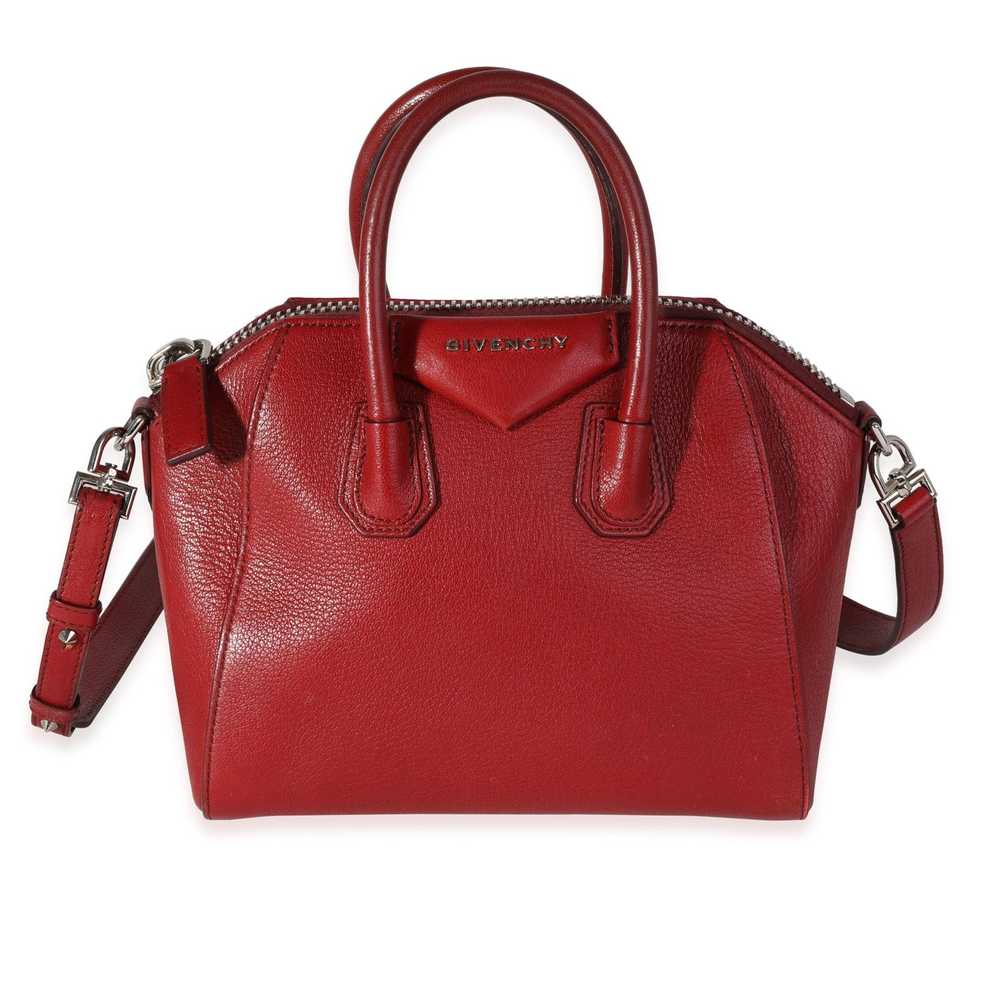 Givenchy Givenchy Red Goatskin Mini Antigona Bag - image 1