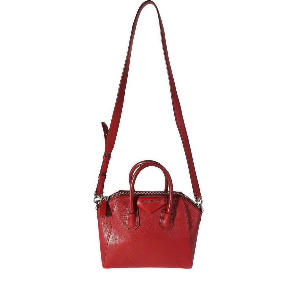 Givenchy Givenchy Red Goatskin Mini Antigona Bag - image 4