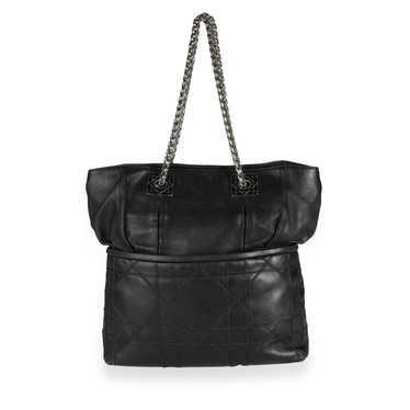 Dior Christian Dior Black Cannage Lambskin Granvi… - image 1