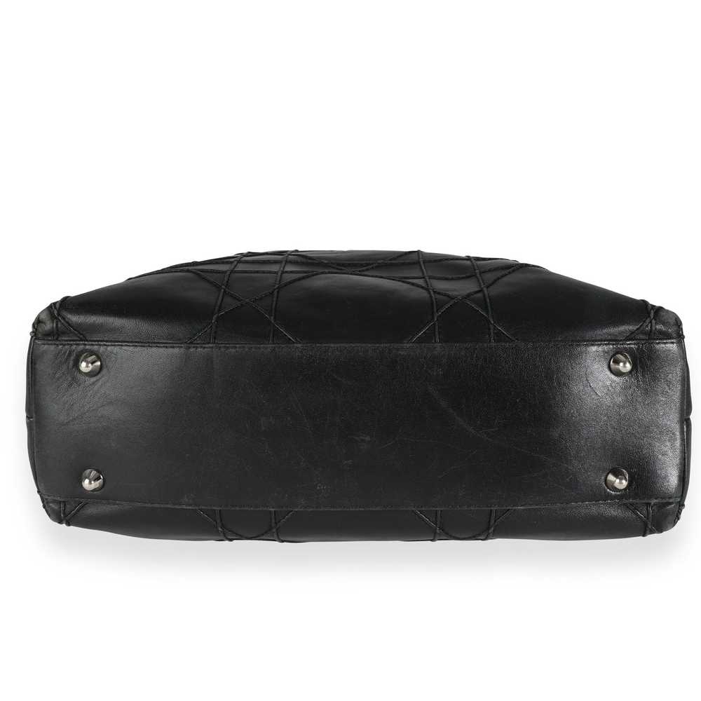 Dior Christian Dior Black Cannage Lambskin Granvi… - image 4