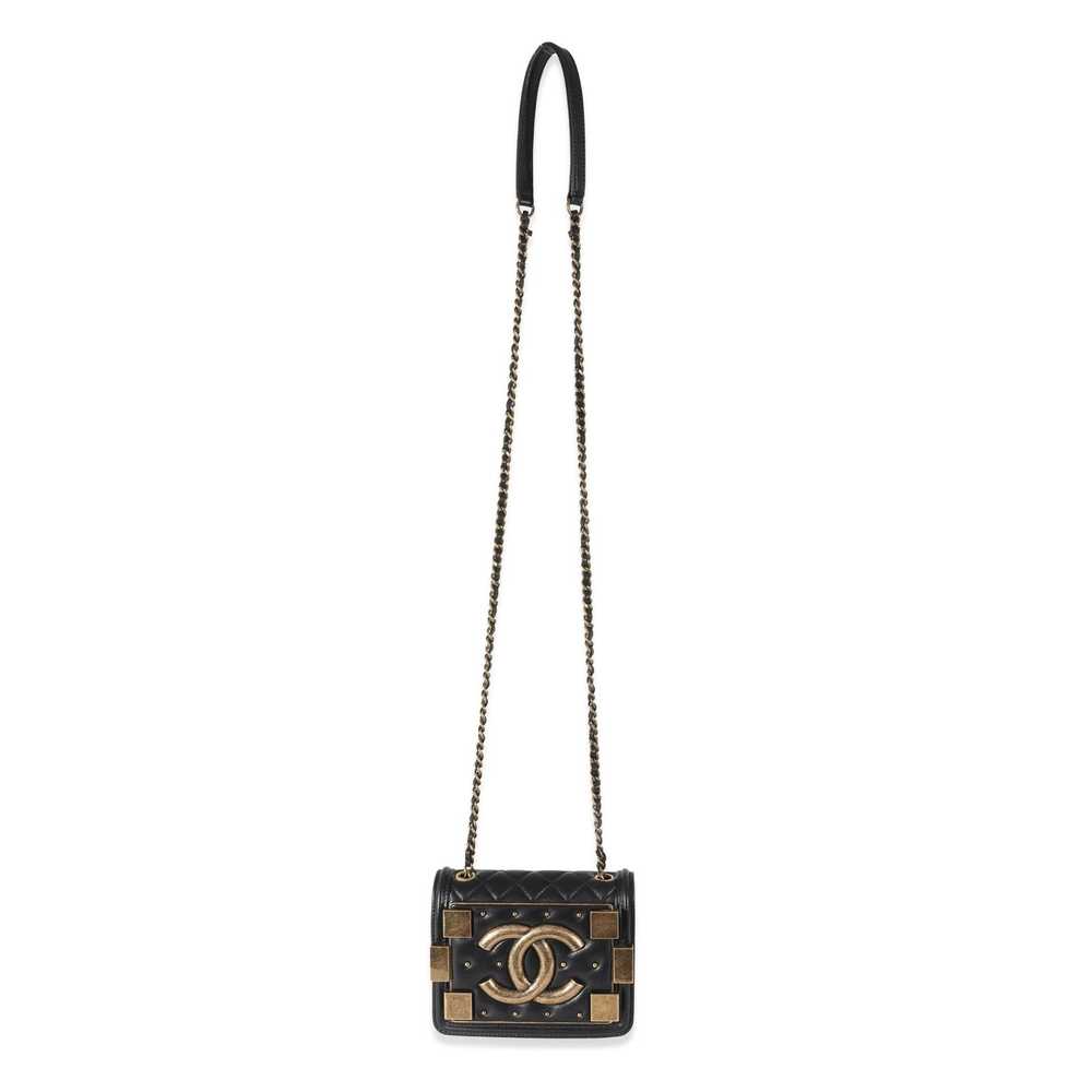 Chanel Chanel Black Lambskin Quilted Boy Brick St… - image 4