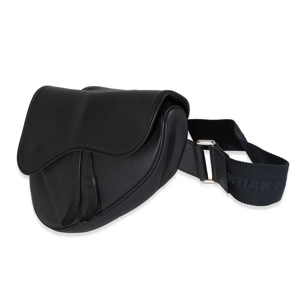 Dior Dior Navy Grained Calfskin Leather Saddle Cr… - image 2
