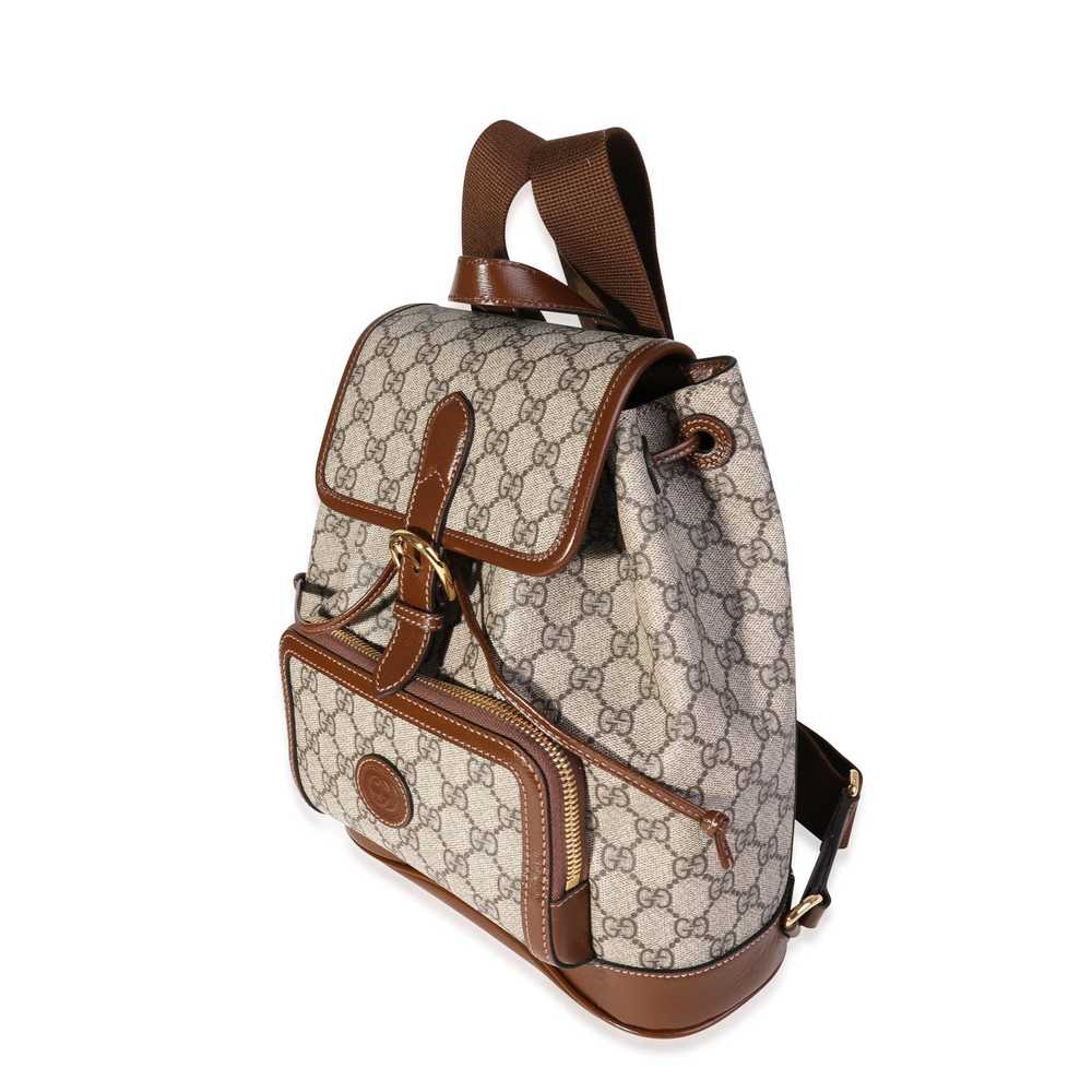 Gucci Gucci Brown GG Supreme Interlocking G Backp… - image 2