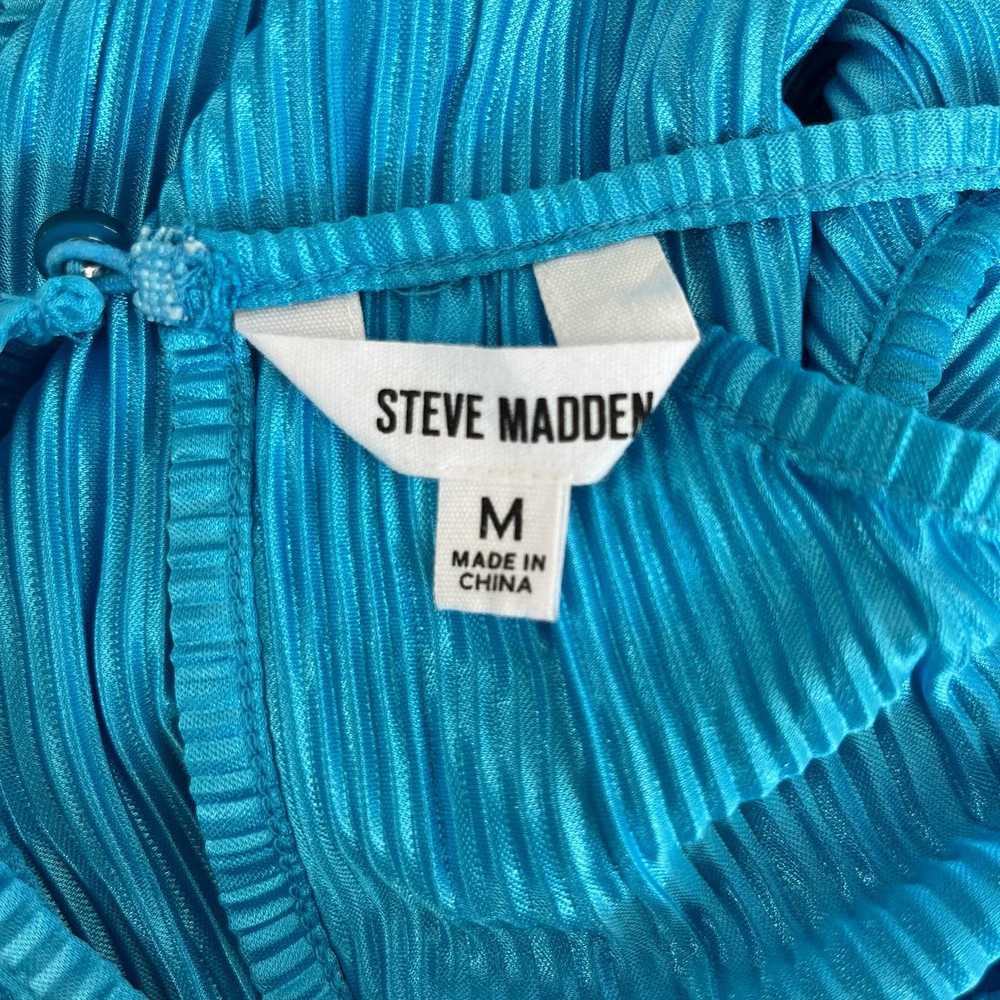 Steve Madden Steve Madden Ada Plisse Pleated Blue… - image 4