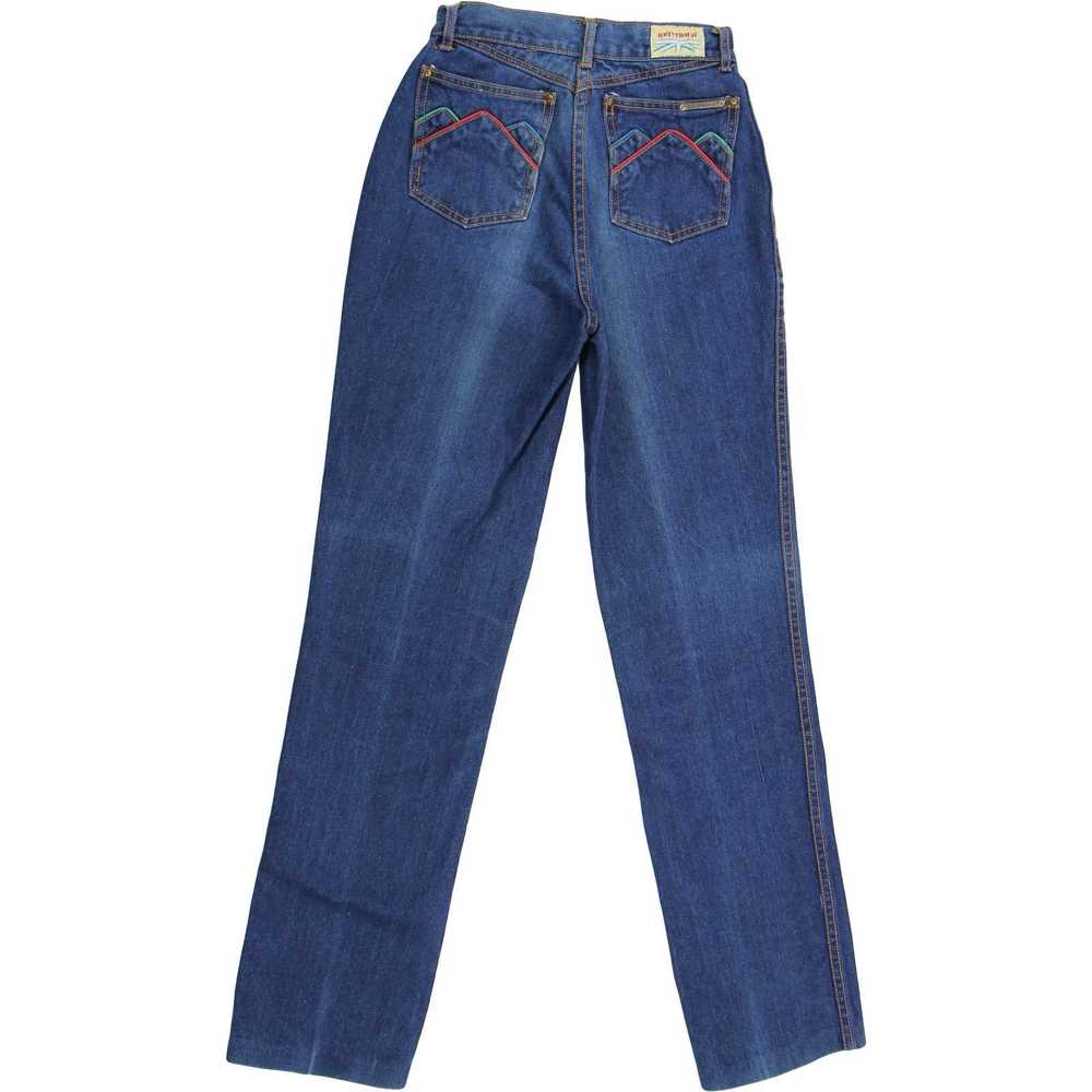 Vintage 70s 80s Brittania Boho Rocker Denim Jeans… - image 5