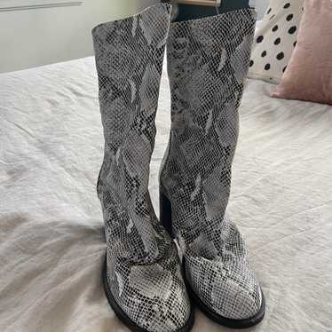 Free people snakeskin boots