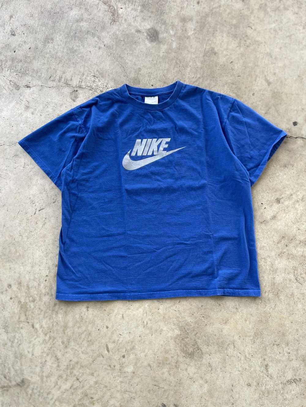 Nike × Vintage Y2k Nike Swoosh Shirt - image 1