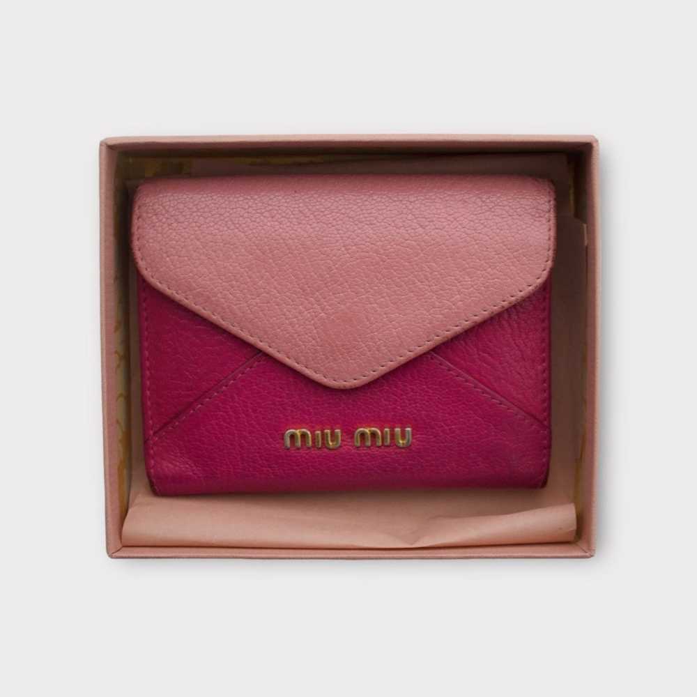 Miu Miu miu miu pink bicolor wallet - image 1