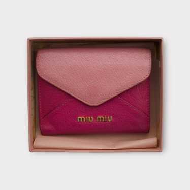 Miu Miu miu miu pink bicolor wallet - image 1