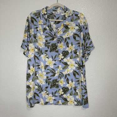 Other Krazy Kat Woman Floral Hawaiian Button Down 