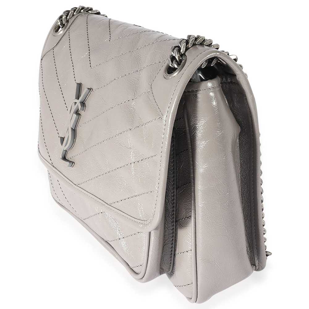 Yves Saint Laurent Saint Laurent Grey Leather Med… - image 2