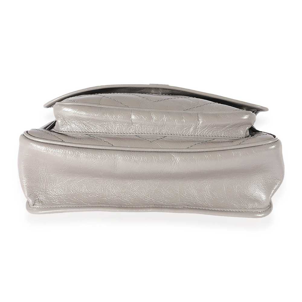 Yves Saint Laurent Saint Laurent Grey Leather Med… - image 5