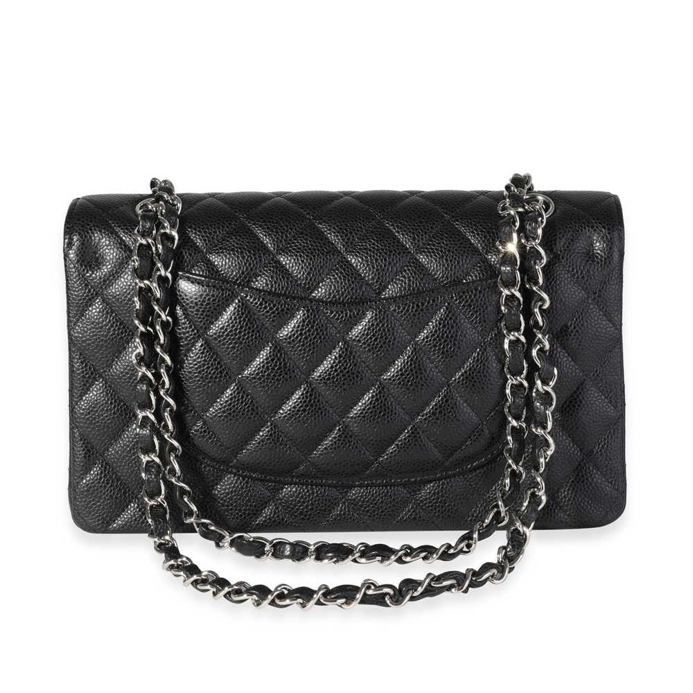 Chanel Chanel Black Quilted Caviar Medium Classic… - image 3