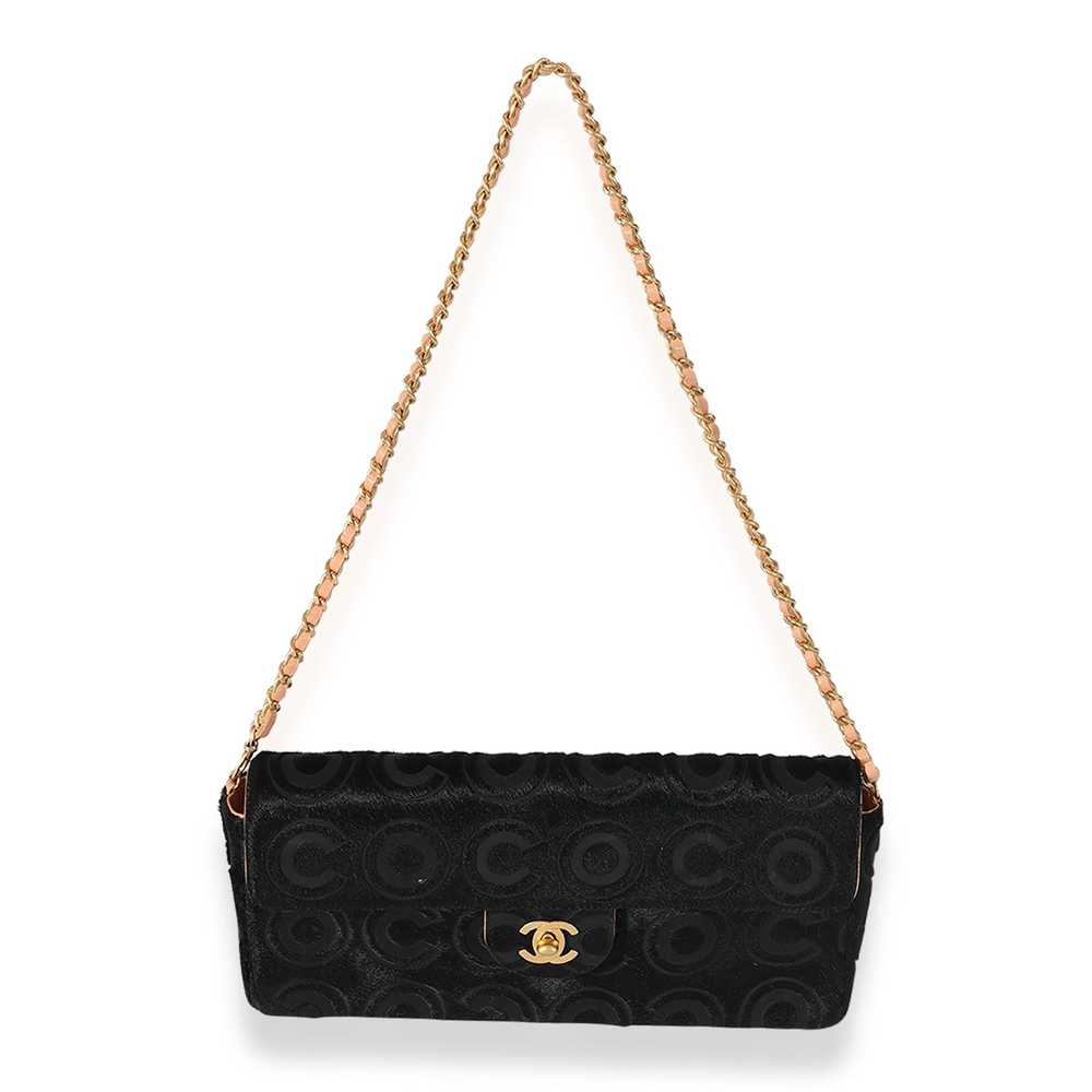 Chanel Chanel Vintage Black Pony Hair Coco East W… - image 4