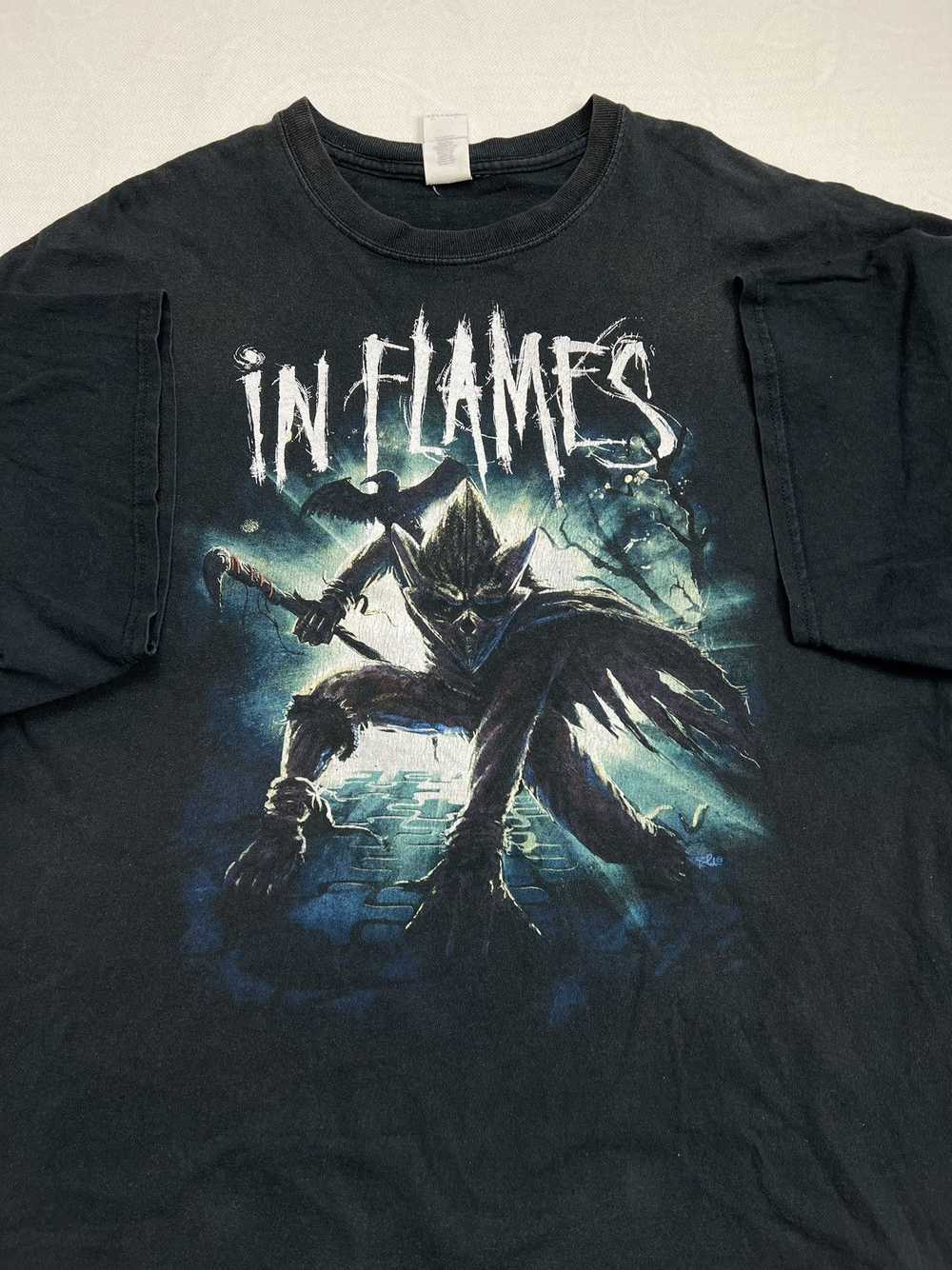 Vintage Vintage Tshirt Im Flames 00’s metal band … - image 2