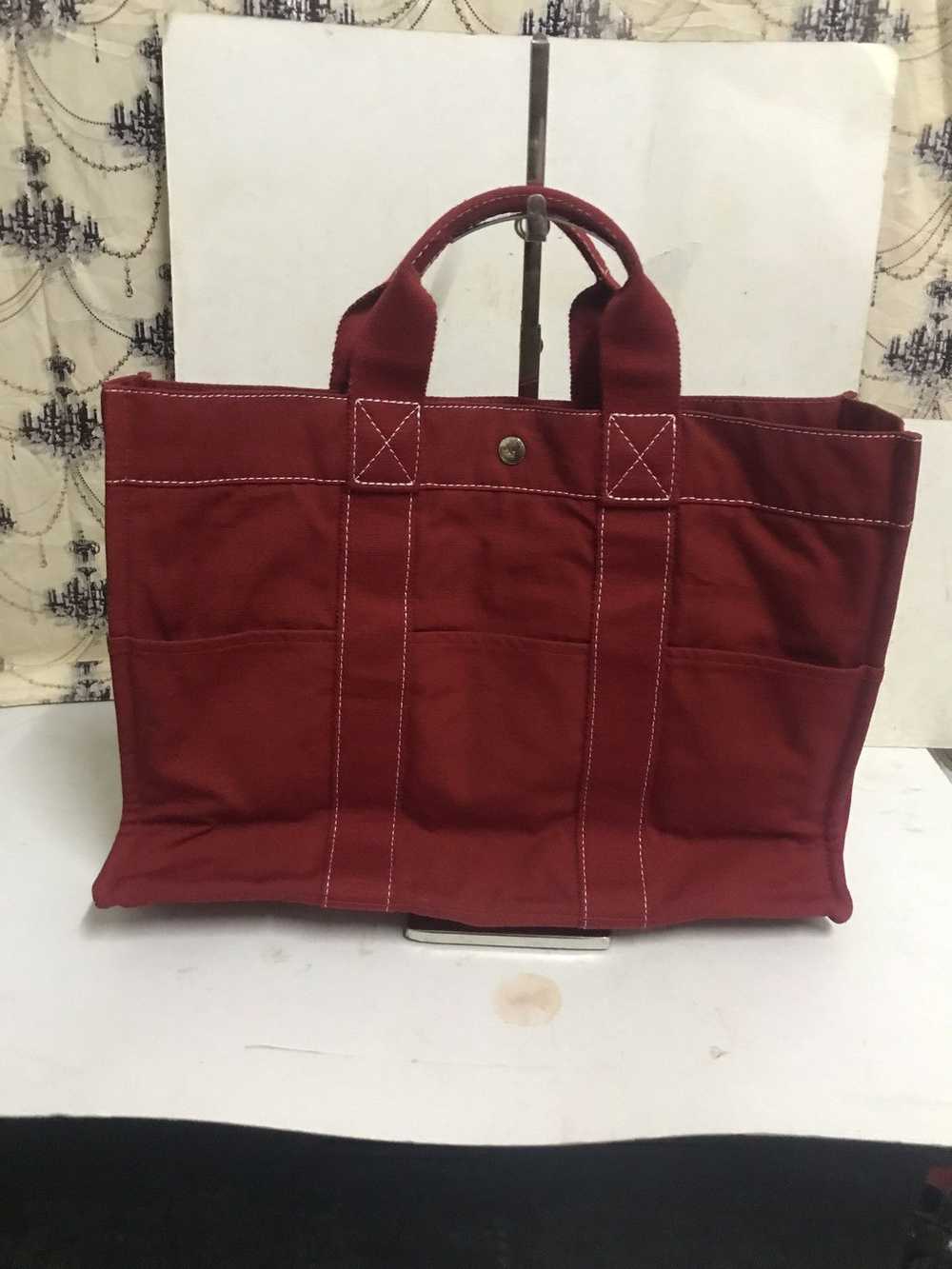 Hermes × Luxury Hermes Herline Canvas Tote Bag - image 3