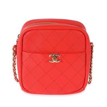 Chanel Chanel Casual Red Leather Trip North South… - image 1