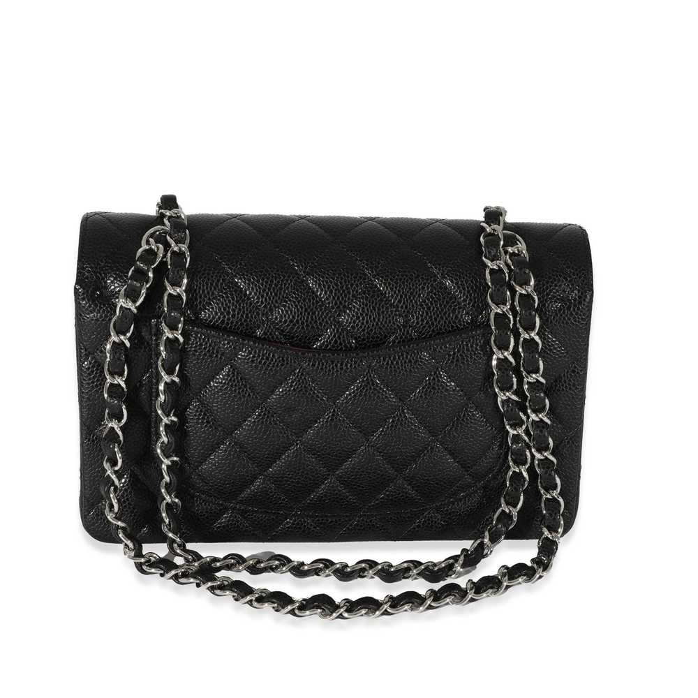 Chanel Chanel Black Caviar Small Classic Double F… - image 3