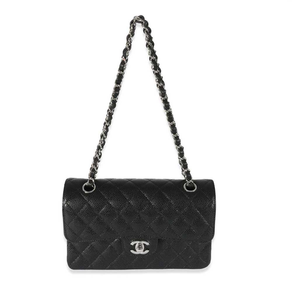 Chanel Chanel Black Caviar Small Classic Double F… - image 4