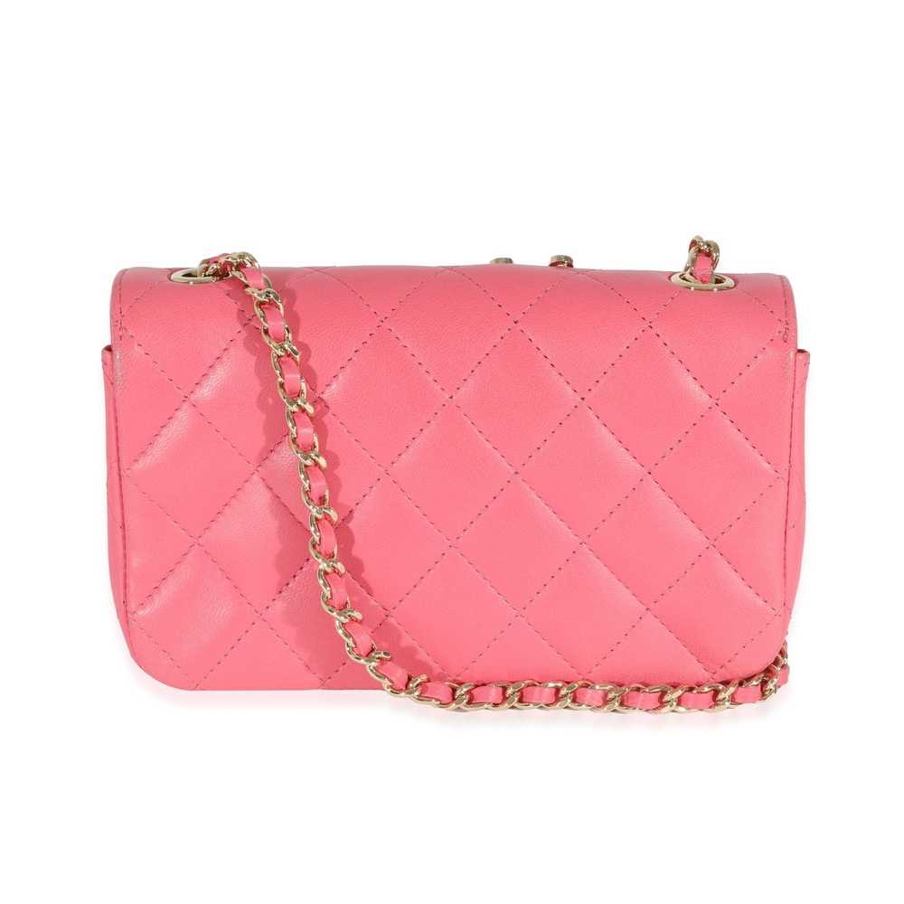 Chanel Chanel Pink Lambskin Emoticon Extra Mini F… - image 5