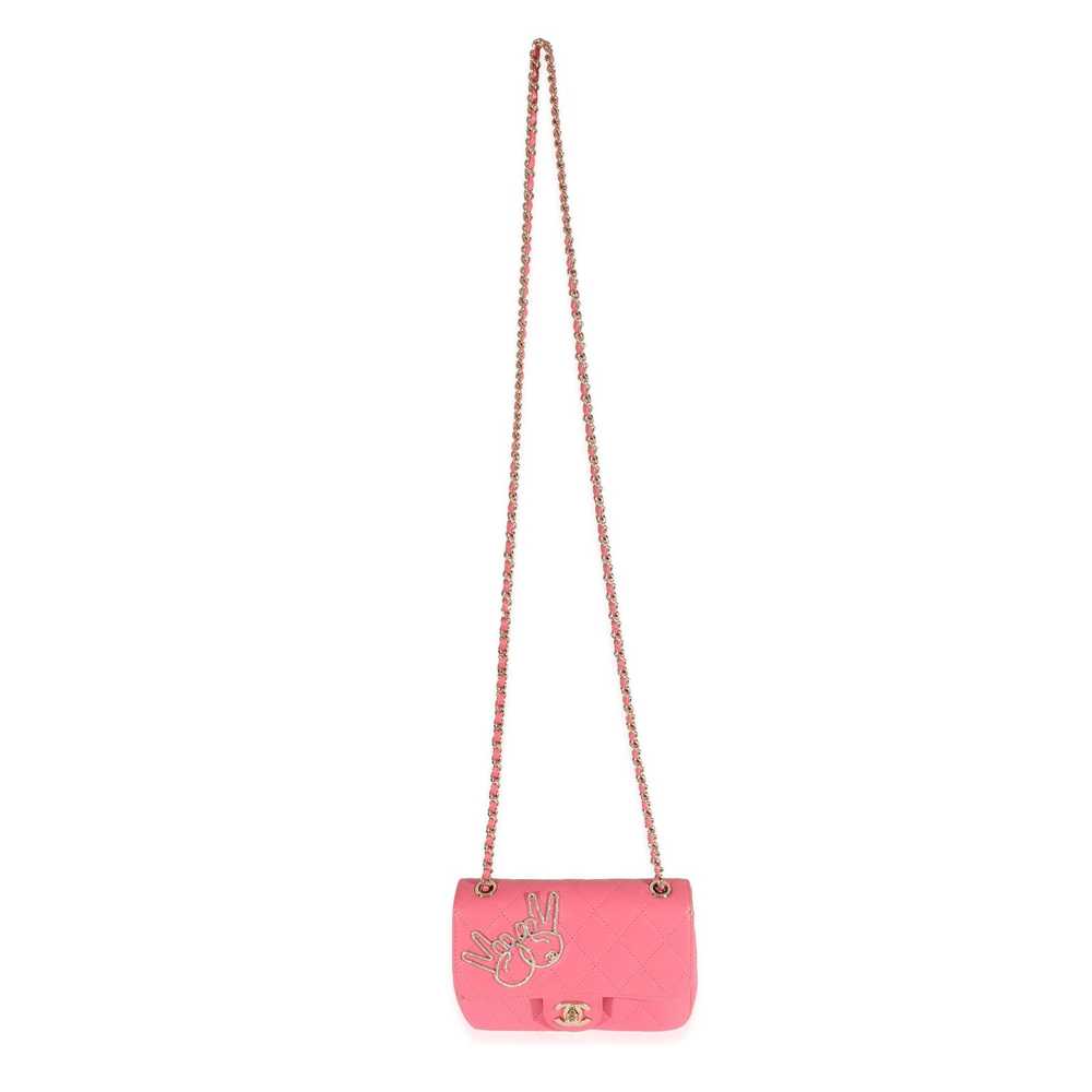 Chanel Chanel Pink Lambskin Emoticon Extra Mini F… - image 8