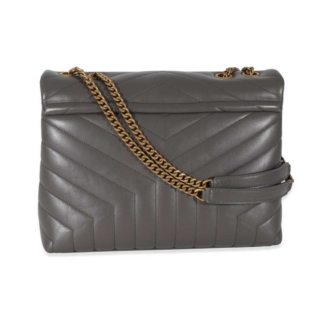 Yves Saint Laurent Saint Laurent Grey Smooth Leat… - image 3