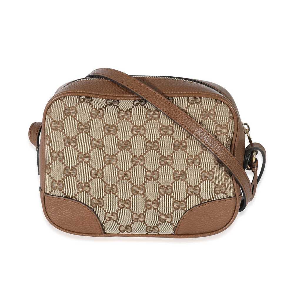 Gucci Gucci Brown GG Canvas & Brown Leather Mini … - image 3