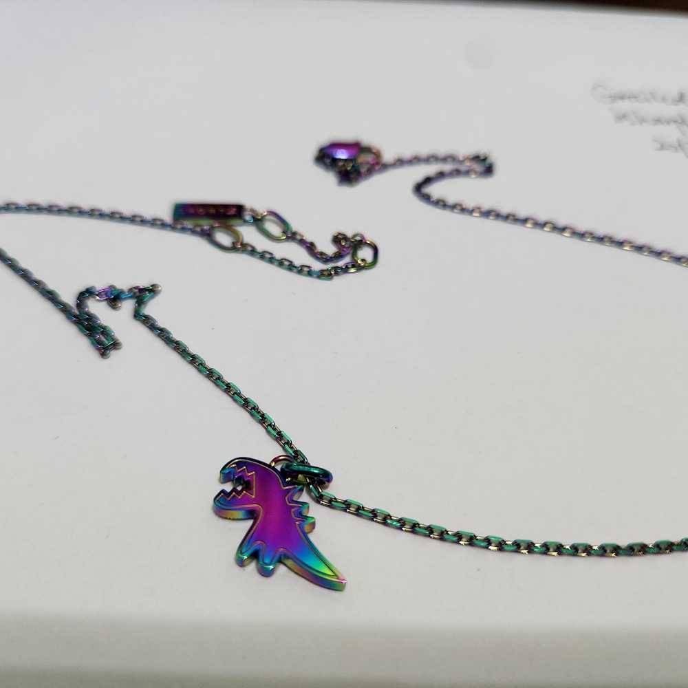 Agnes B. Agnes B Sport Dino Rainbow necklace pend… - image 5