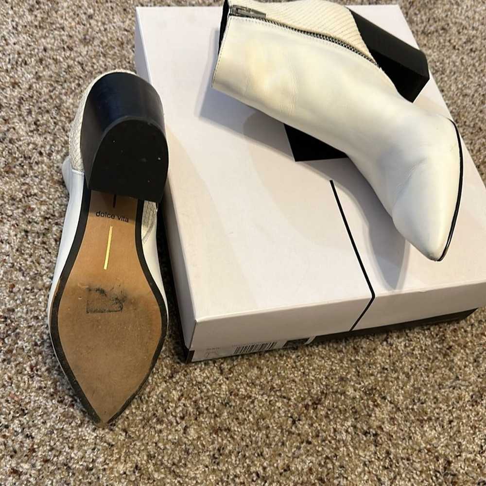 LIKE NEW!  Dolce Vita Aden White Leather Pointed … - image 6