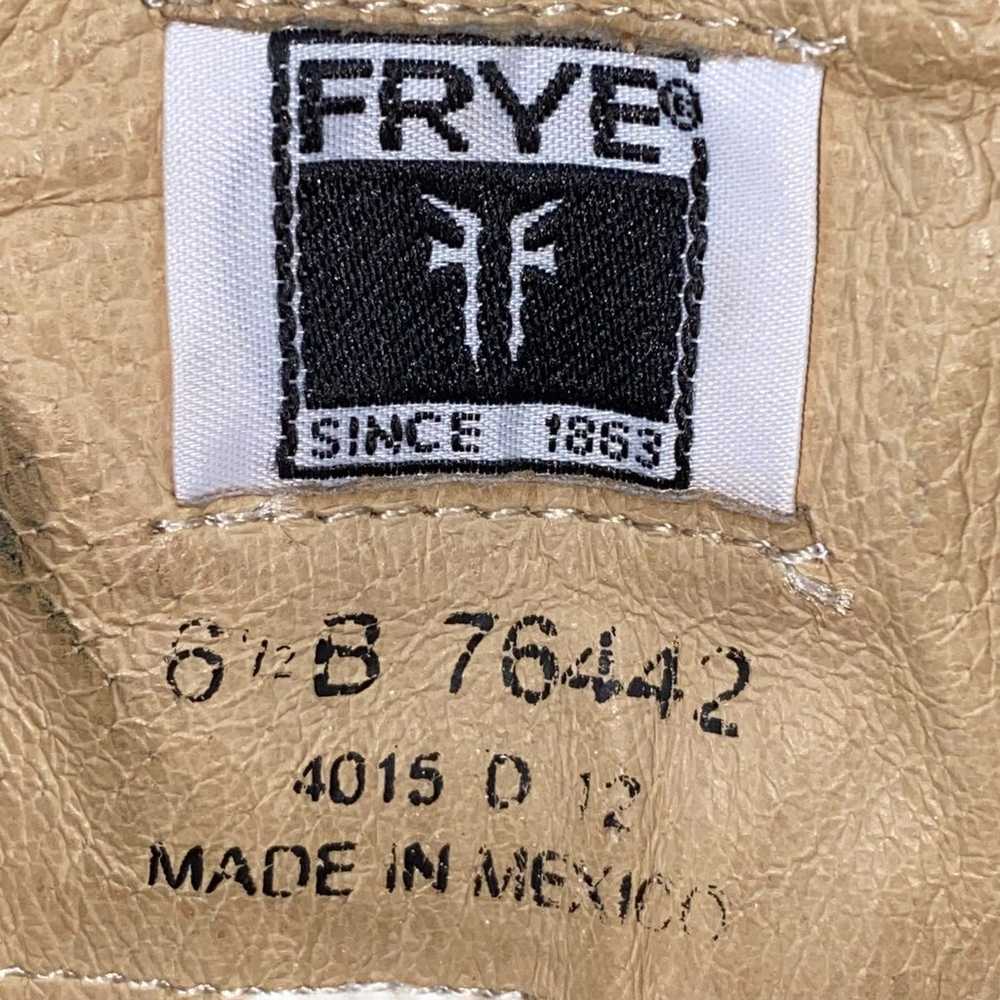 Frye Women's Melissa Trapunto Brown Leather Ridin… - image 8