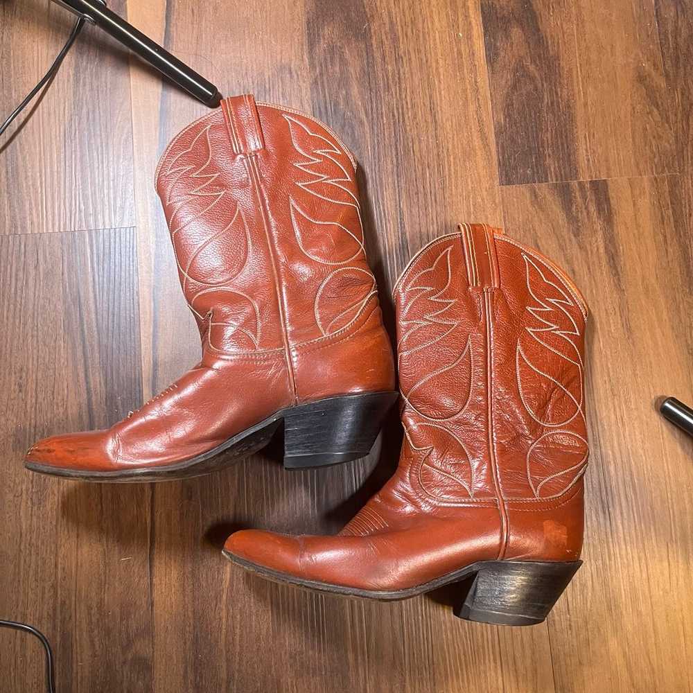 tony lama vintage cowboy boots - image 1