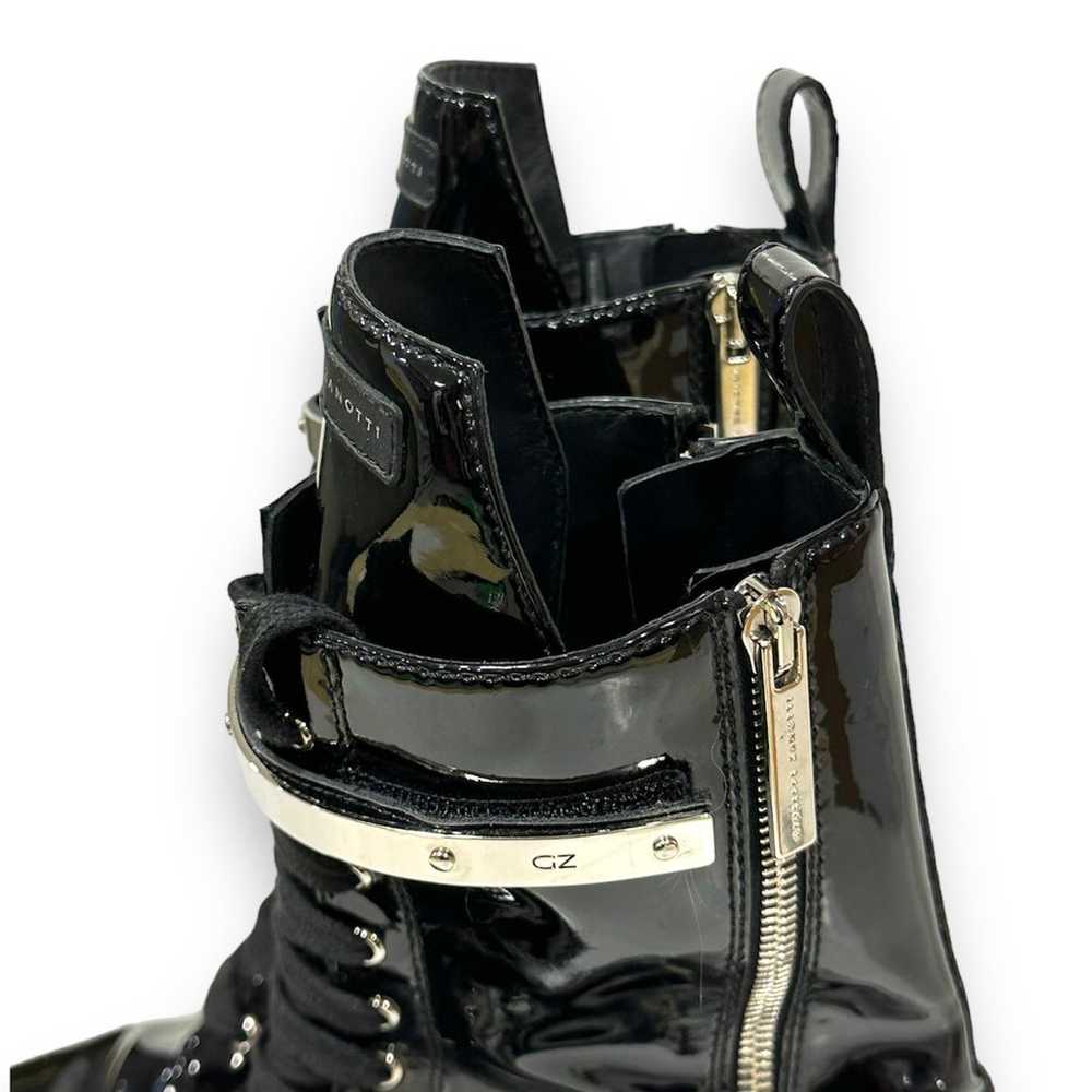 Giuseppe Zanotti Apocalyse Patent Leather Combat … - image 7