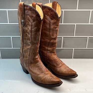 Corral Women's Picasso Cognac Cowgirl Boot Snip T… - image 1