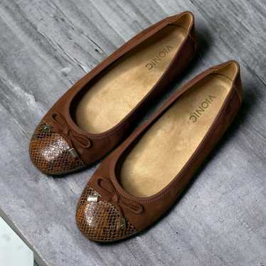 VIONIC Spark Minna Ballet Flats Leather Shoes in S