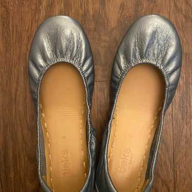 Tieks Metallic Pewter Flats