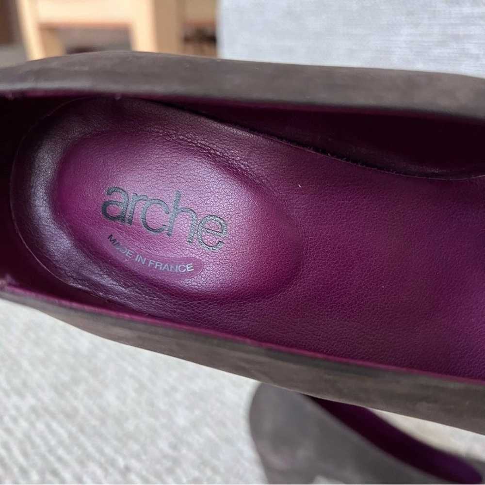 ARCHE LN Suede Nubuck Leather Block Heels - image 10