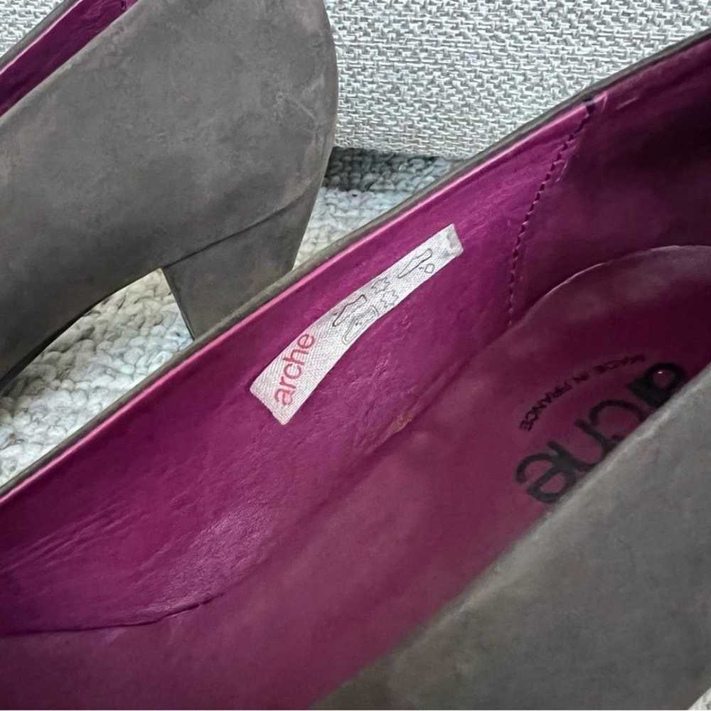 ARCHE LN Suede Nubuck Leather Block Heels - image 2