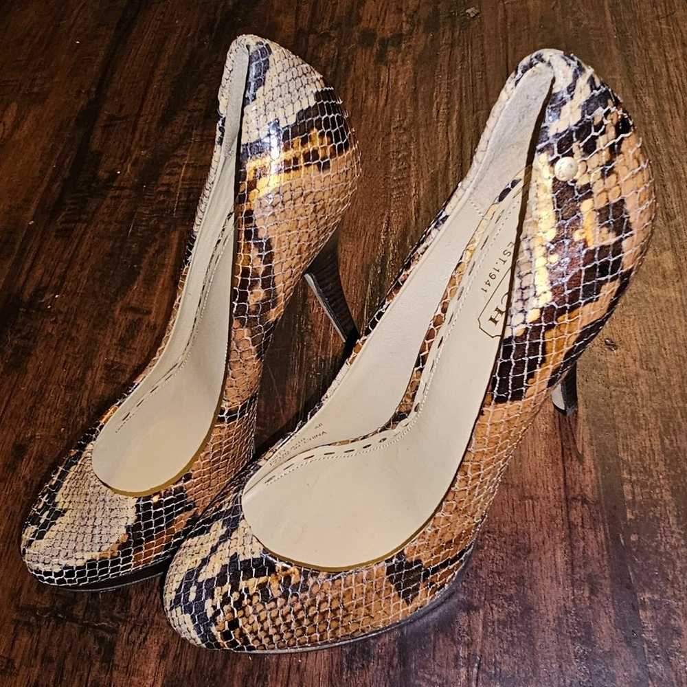 Coach Buffy python print midi heels - Gem