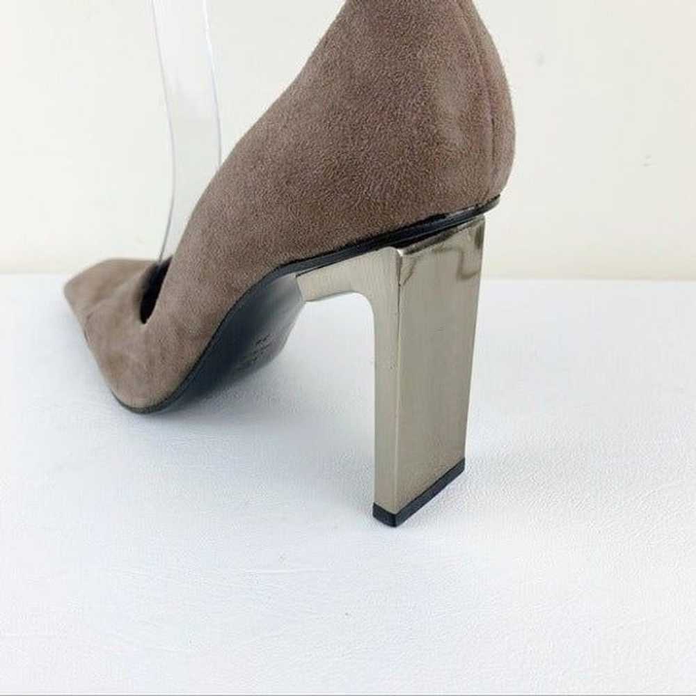Diego Dolcini Taupe Suede Snip Toe Pumps - image 3
