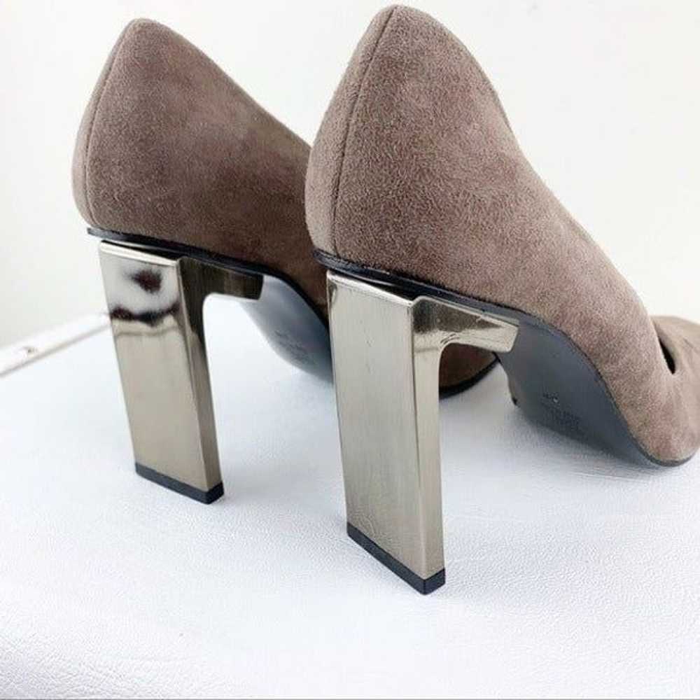 Diego Dolcini Taupe Suede Snip Toe Pumps - image 4