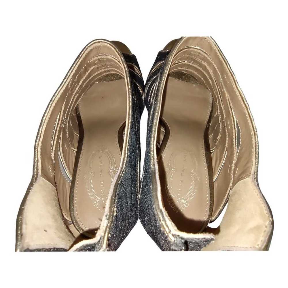 ELIE TAHARI Stiletto Lace Ankle Bootie Tonie Sand… - image 8